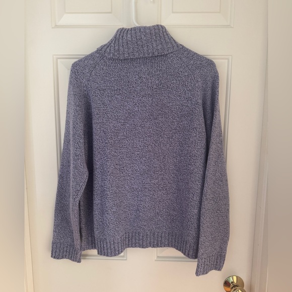 Carolyn Taylor Purple Knit Turtleneck Sweater - Picture 8 of 8
